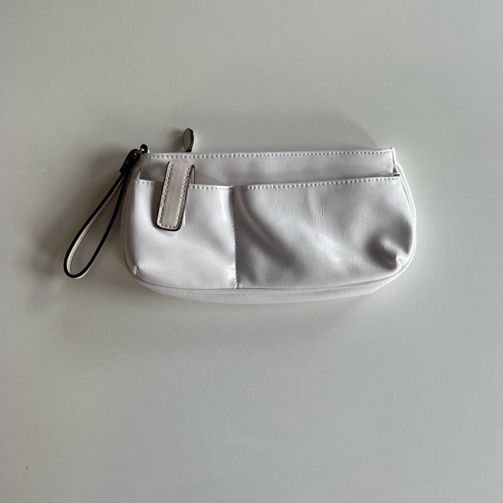 Vintage Womens Unbranded White Clutch Purse